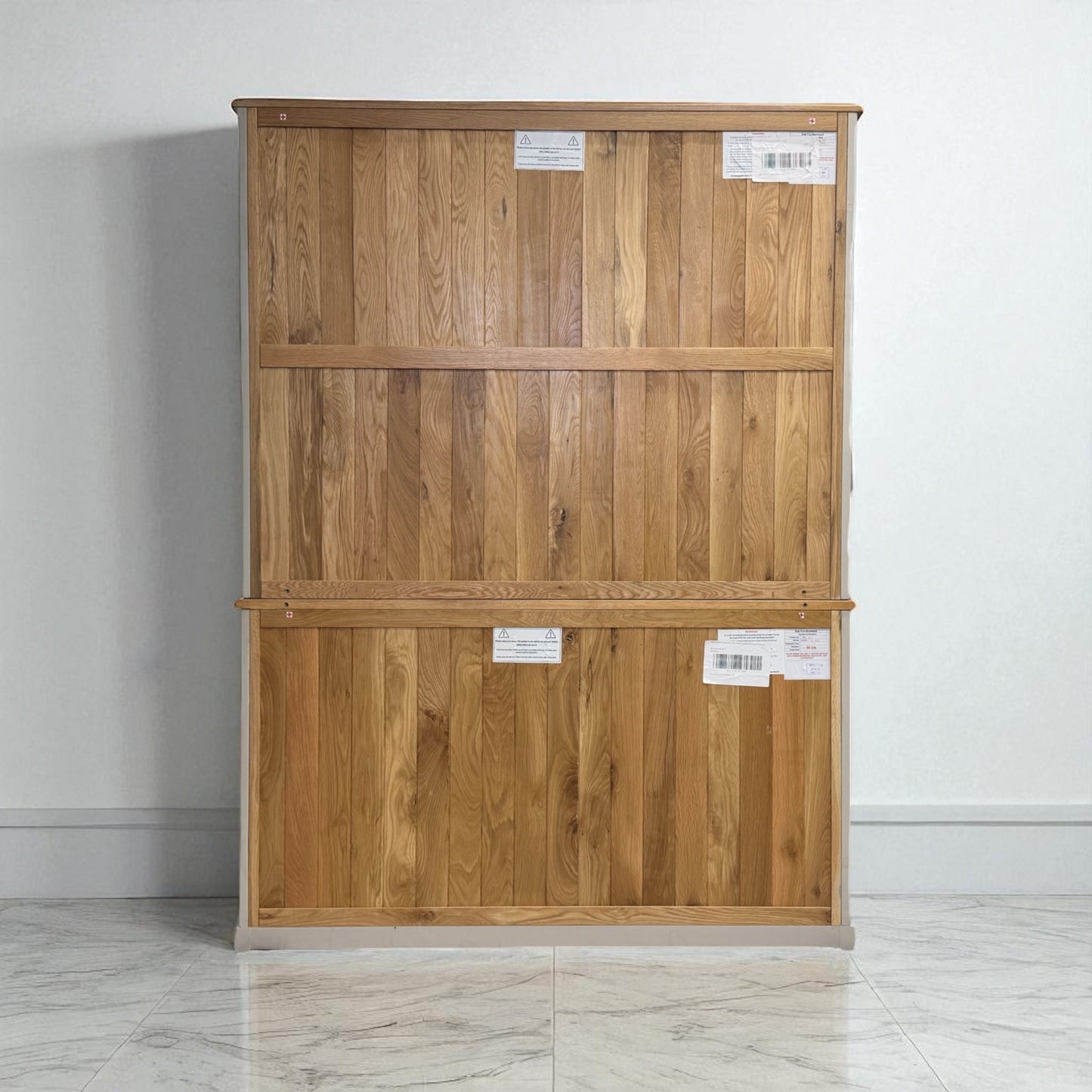 Natural Solid Oak & Painted Large Dresser Henley Range From Oak Furnitureland RRP £1389