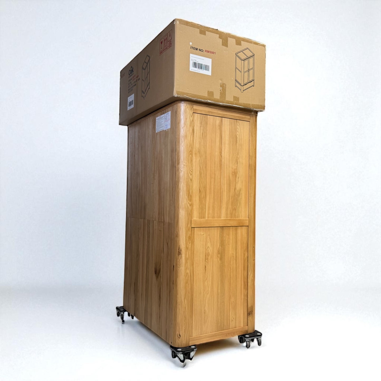 Natural Solid Oak Double Wardrobe Romsey Range From Oak Furnitureland RRP £939