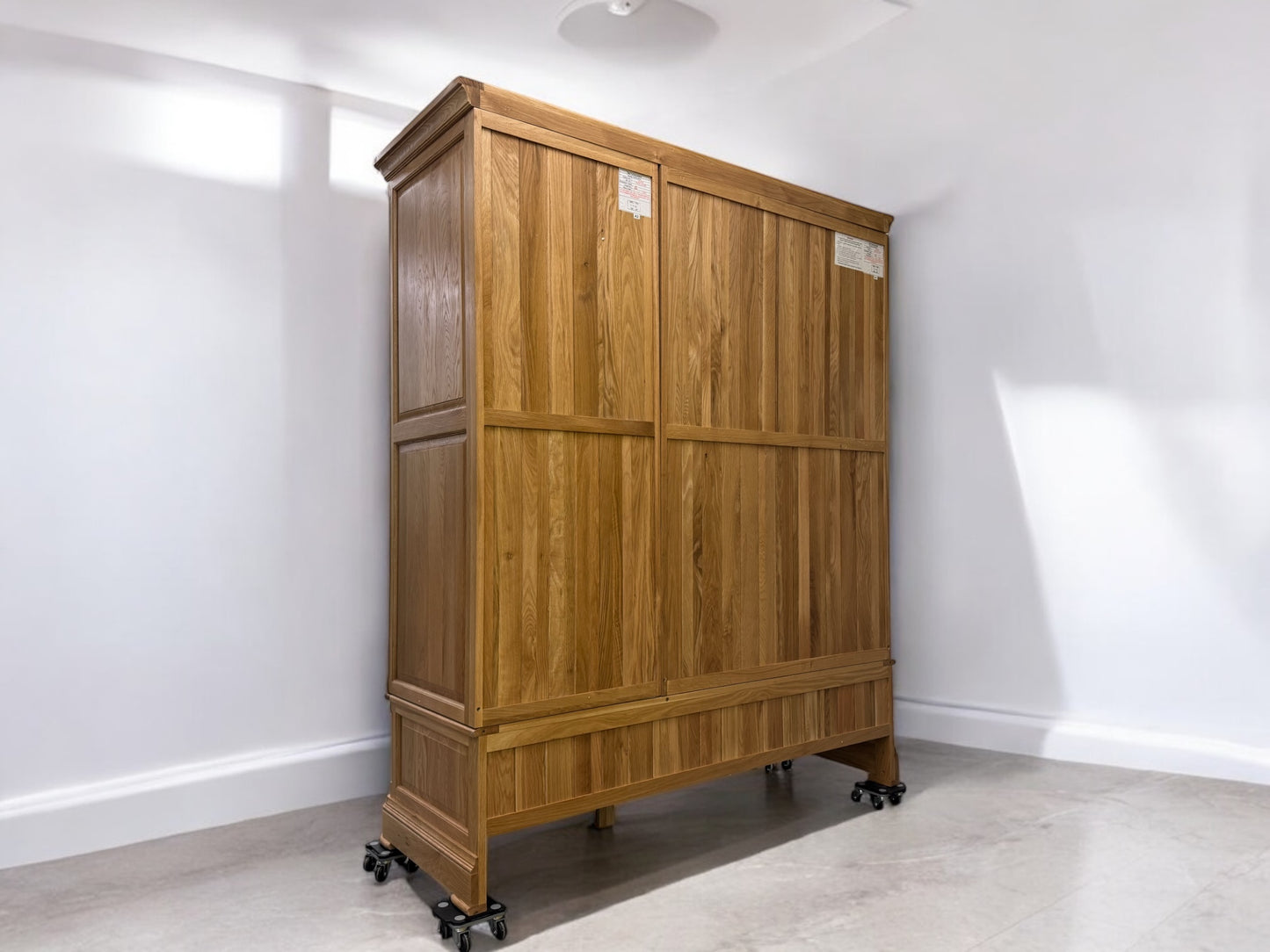 Oak Furnitureland Natural Solid Oak Triple Wardrobe Canterbury Range RRP £1499