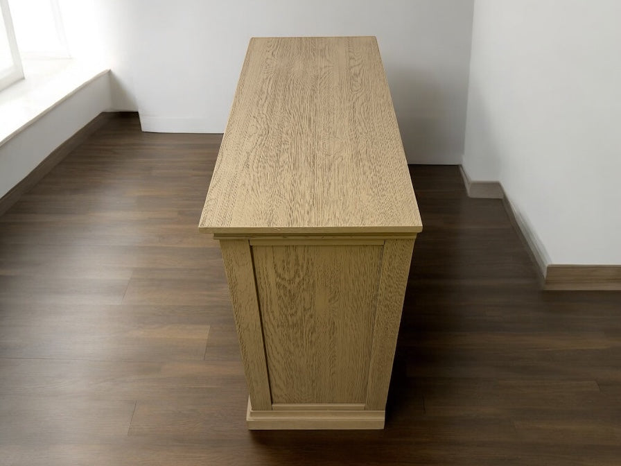 Weathered Solid Oak Small Sideboard, Burleigh Range From Oak Furnitureland RRP £569