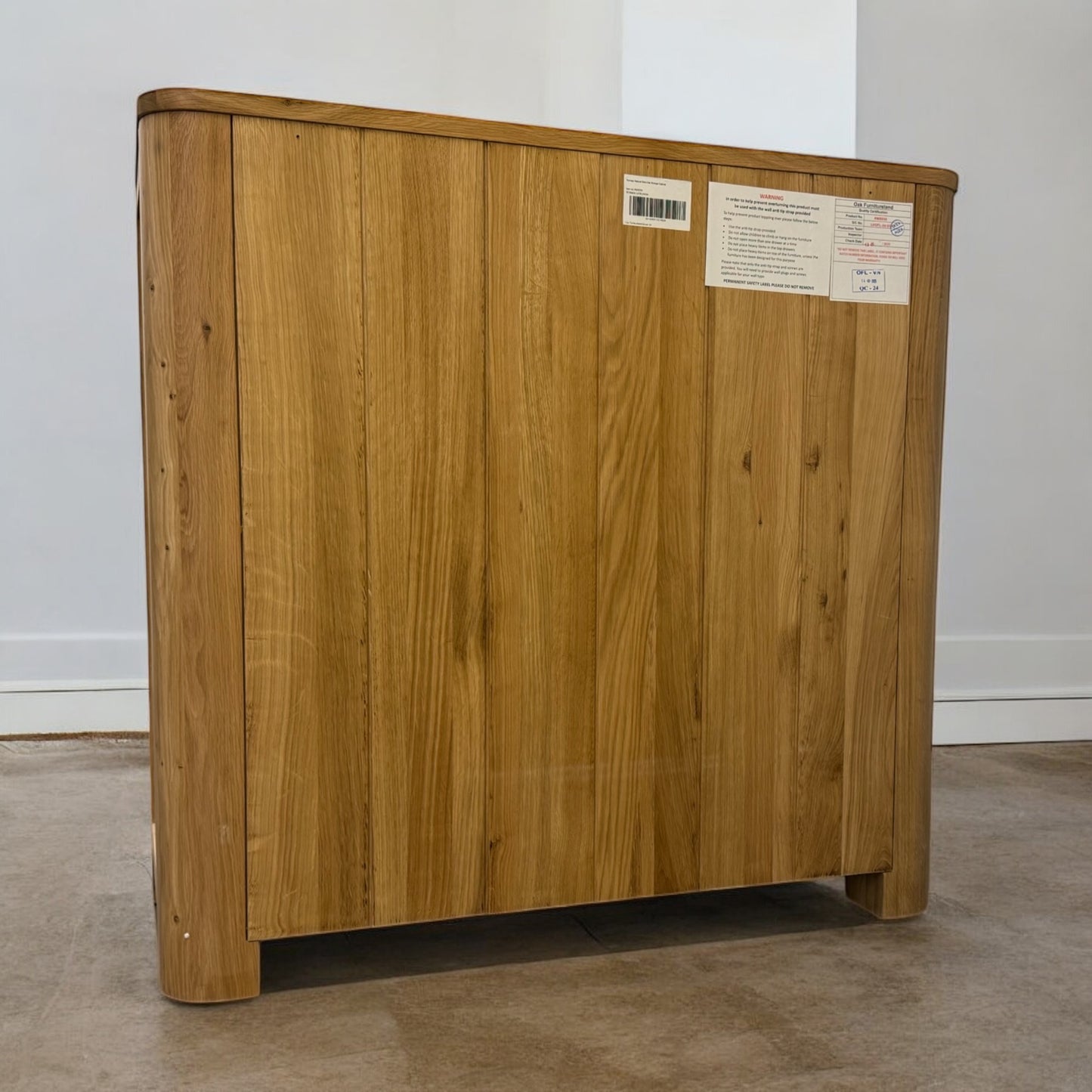 Natural Solid Oak Storage Cabinet Romsey Range From Oak Furnitureland RRP £499