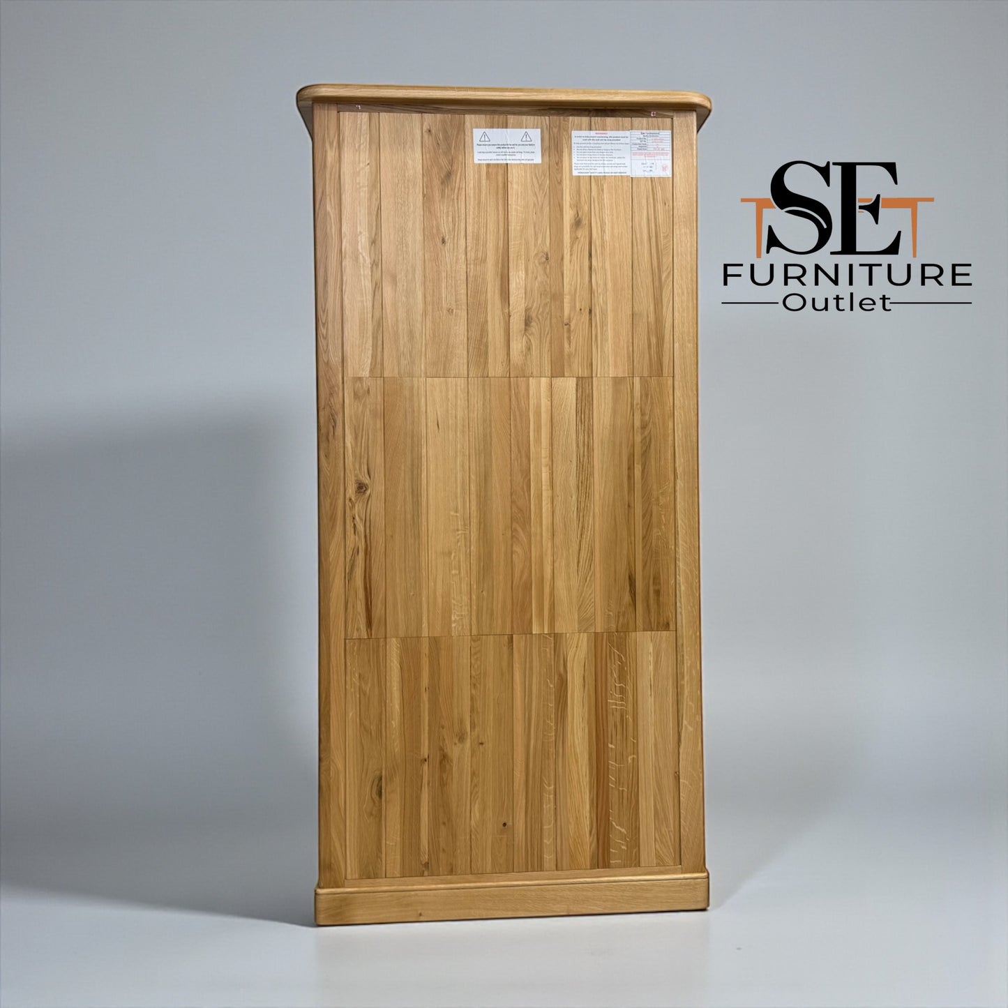 Natural Solid Oak Display Cabinet Brennan Range From Oak Furnitureland