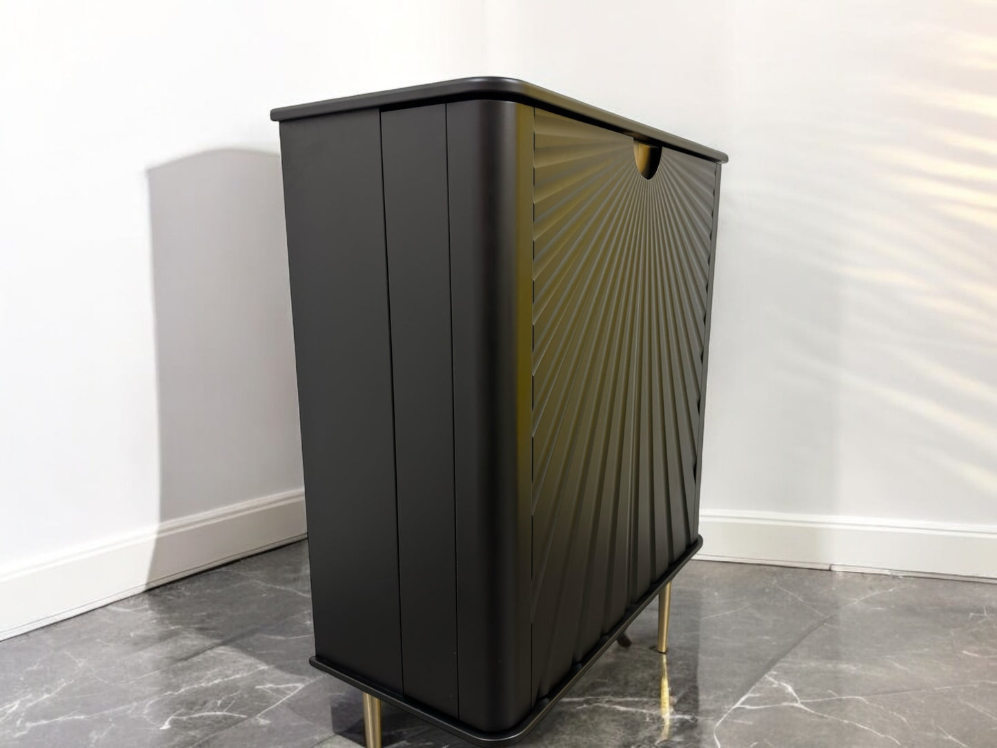 M&S Drinks Cabinet with a Vintage Inspired Starburst Design on the Front Door RRP £549