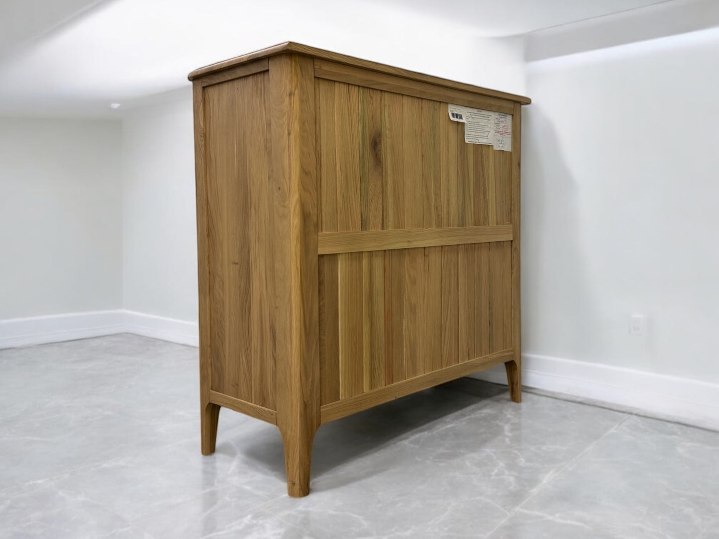 Oak Furnitureland Natural Light Solid Oak 5 Drawer Chest, Newton Range RRP £549