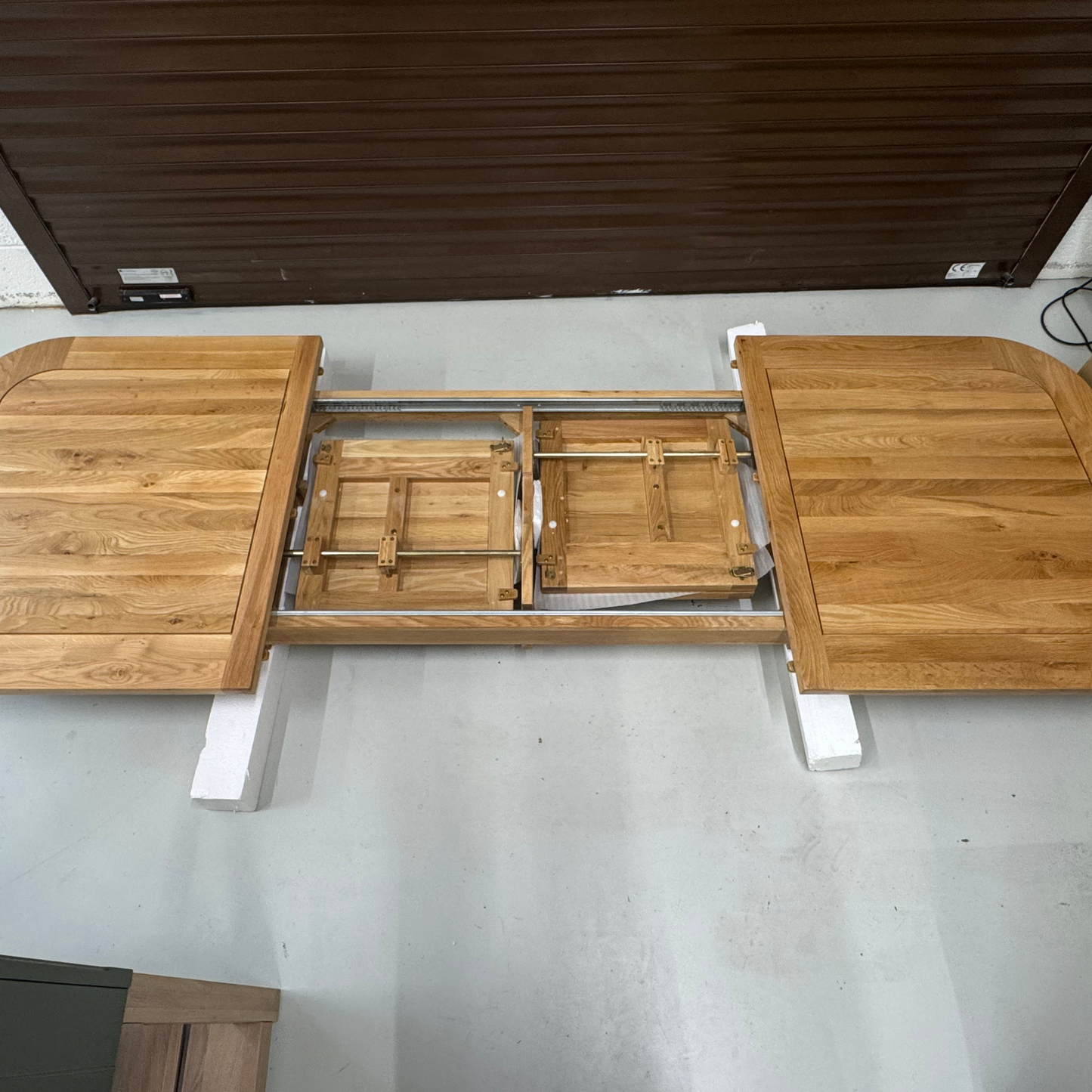 Natural Solid Oak Extending Dining Table, 6 to 12 Seater Hercules Range From Oak Furnitureland RRP £1099