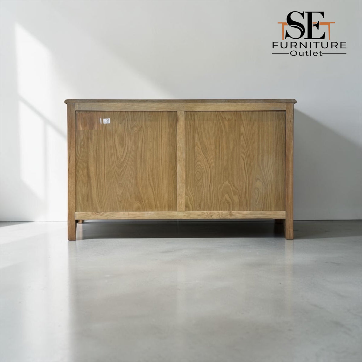 Grey-toned Limewashed Finish Solid Oak and Oak Veneer 6-Drawer Chest, Camille Range RRP £999