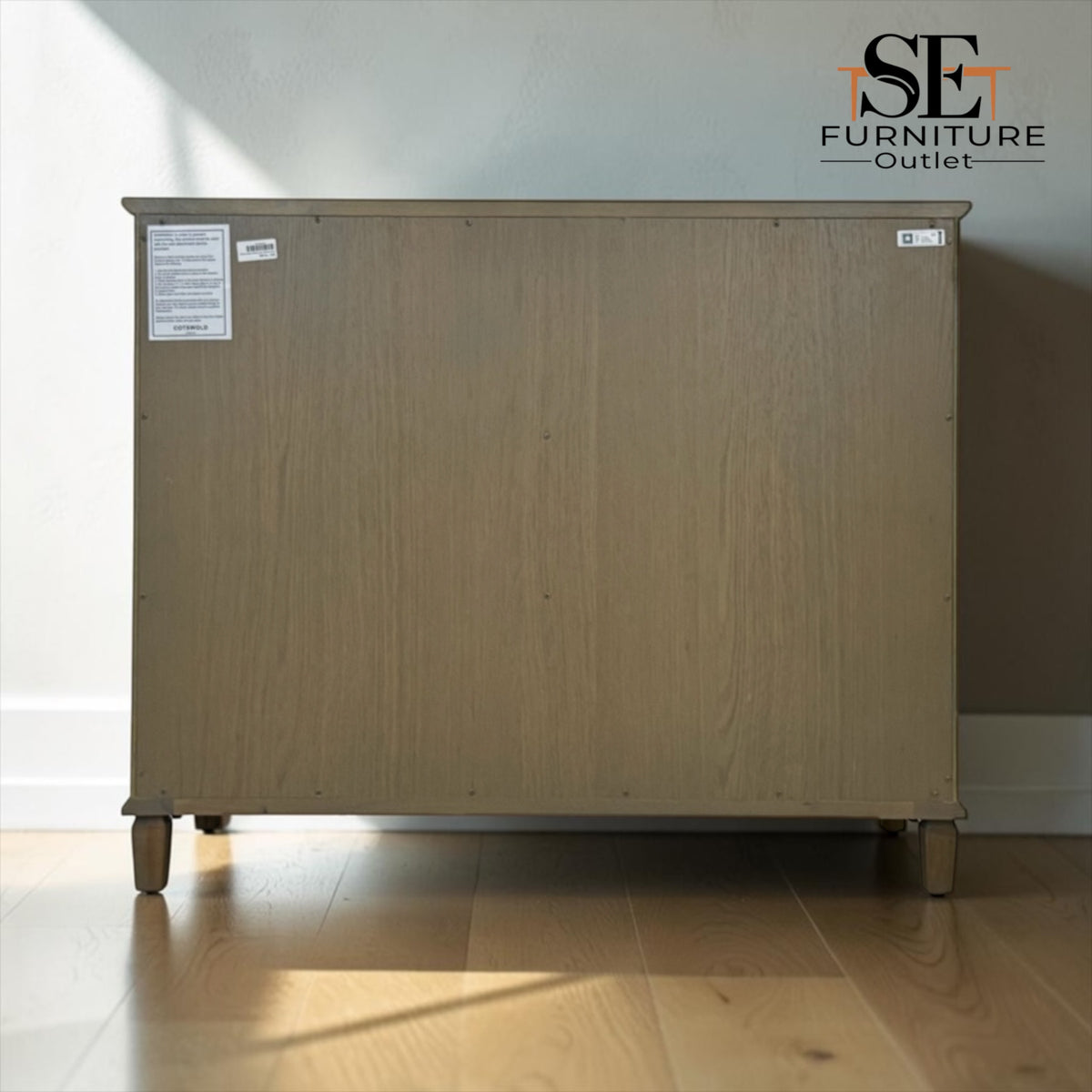 Smoked Solid Oak & Oak Veneer 3 Drawer Chest of Drawers, Bibury Smoked Oak Range, RRP £699
