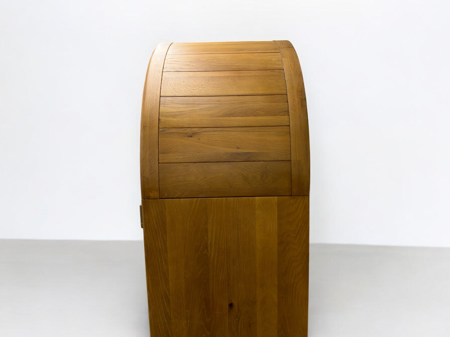 SOLID NATURAL OAK MATT WASHED FINISHED DISPLAY CABINET (No Veneer, MDF Or Chipboard Used)