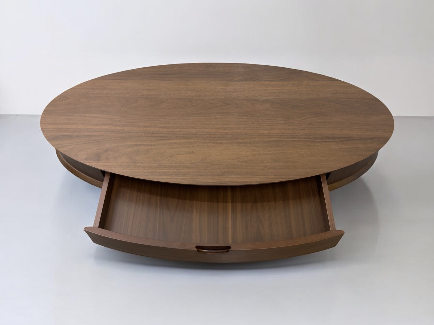 Bentleys Solid Walnut Oval Coffee Table With Drawer RRP £519