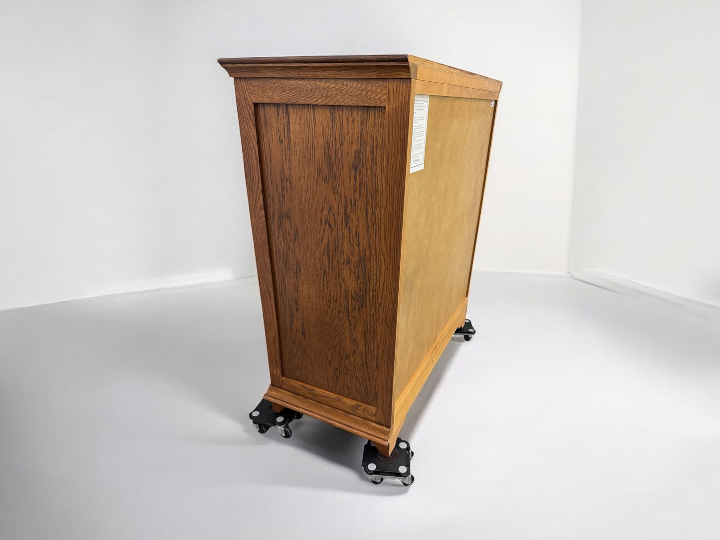 Cotswold Company Solid Dark Oak 5 Drawer Bow Fronted Chest RRP £799