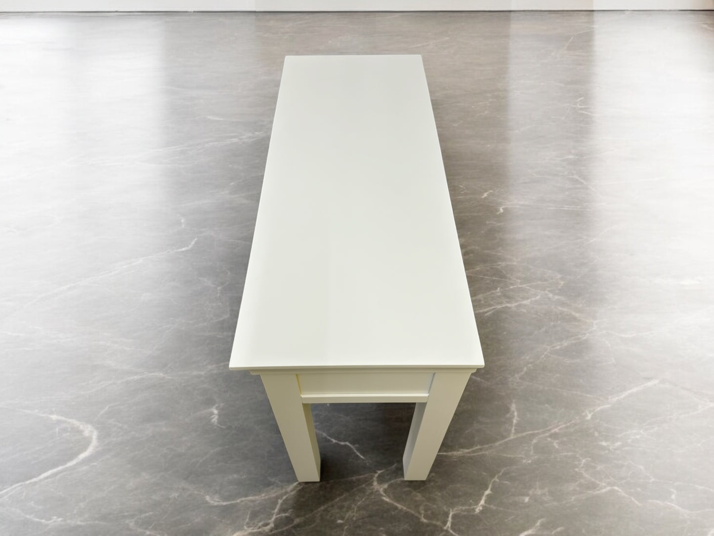 Cotswold Company Solid Wood Frame & Warm White Painted Console Table