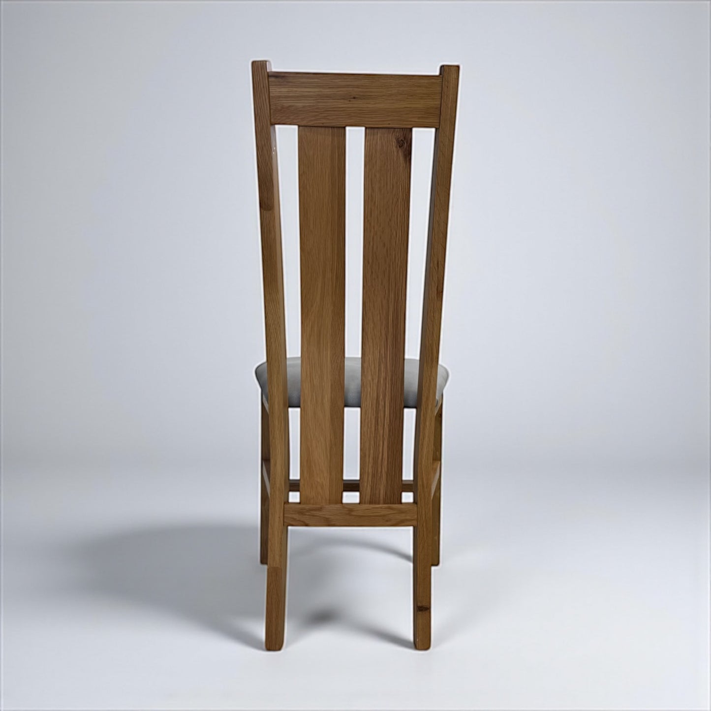 Set of 6 Arched Back Natural Oak Dining Chairs, From Oak Furnitureland RRP £200 Each