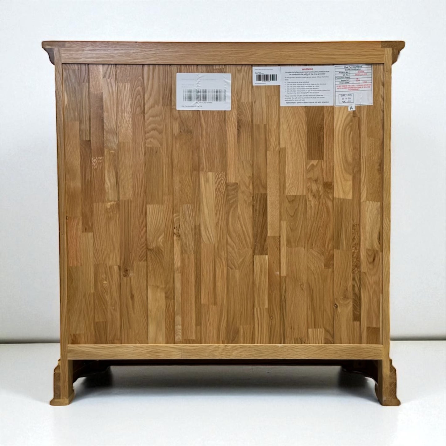 Natural Solid Oak 5 Drawer Chest, Canterbury Range From Oak Furnitureland RRP £599