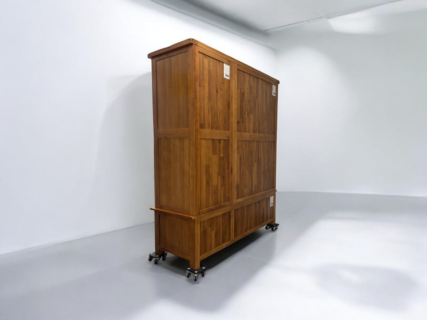 OAK FURNITURELAND SOLID OAK TRIPLE WARDROBE ORIGINAL RUSTIC RANGE RRP £1599