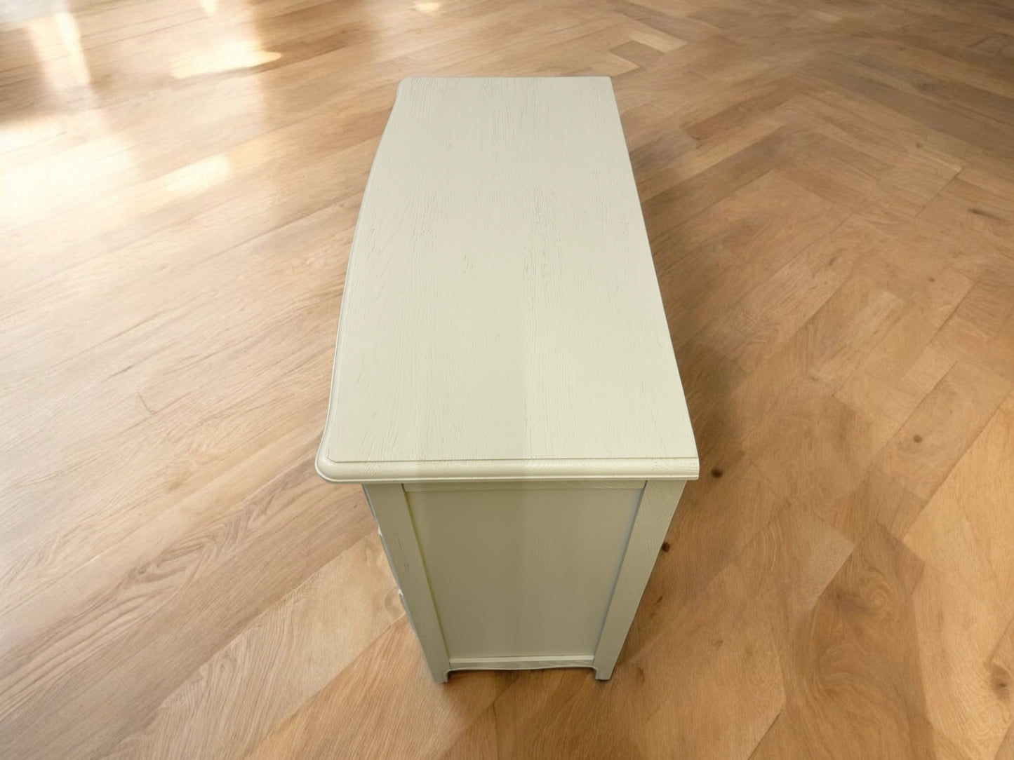 Cotswold Company Solid Oak Frame French Grey Painted Chest/Bedside Table Camille Range RRP £699