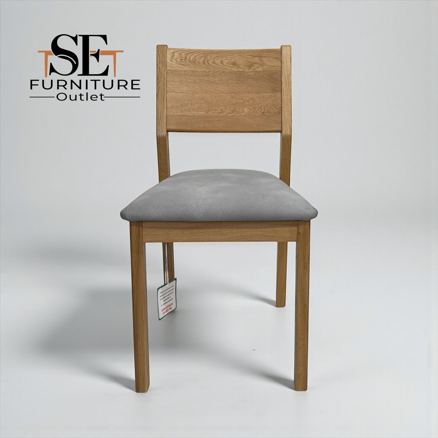 Set of 6 Natural Oak Dining Chairs, Ellison Range From Oak Furnitureland RRP £200 Each