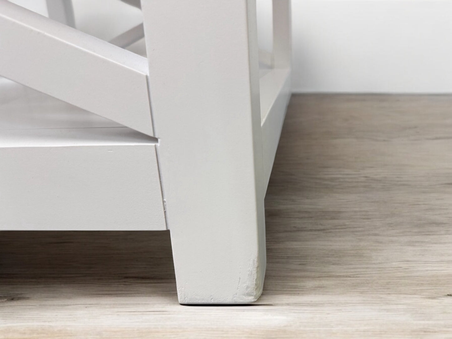 Cotswold Company White Wax Finished Oak Top & Pure White Painted Coffee Table RRP £450