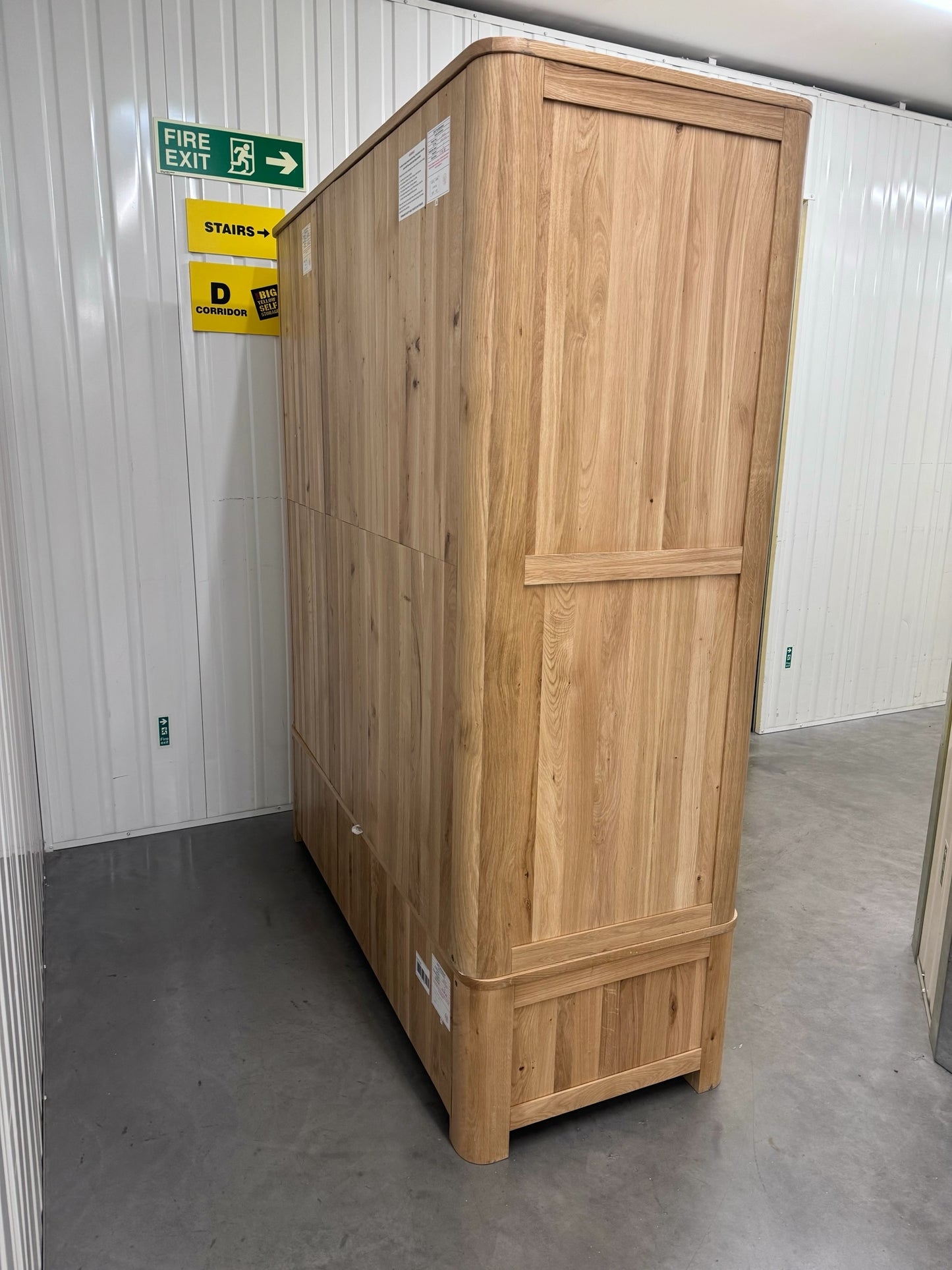 Oak Furnitureland Natural Solid Oak Triple Wardrobe Romsey Range RRP £1449
