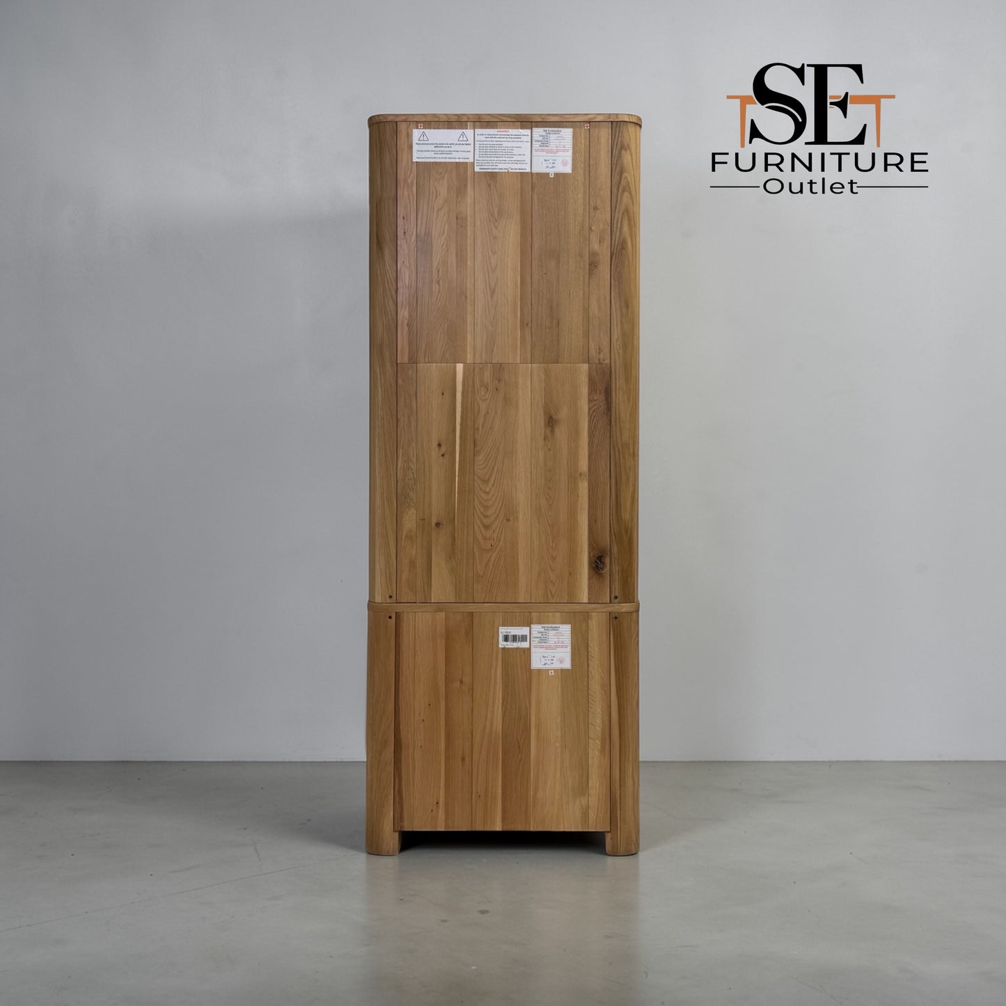 Natural Solid Oak Small Kitchen Larder from Romsey Range by Oak Furnitureland, RRP £1249