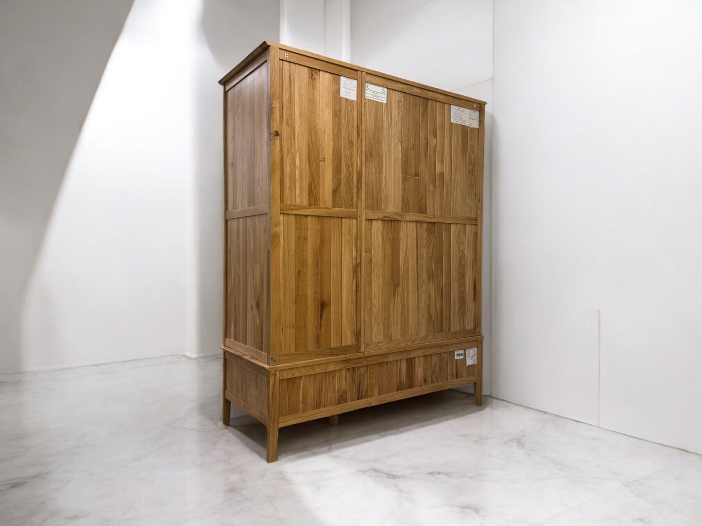Natural Solid Oak Triple Wardrobe Copenhagen Range From Oak Furnitureland RRP £1559