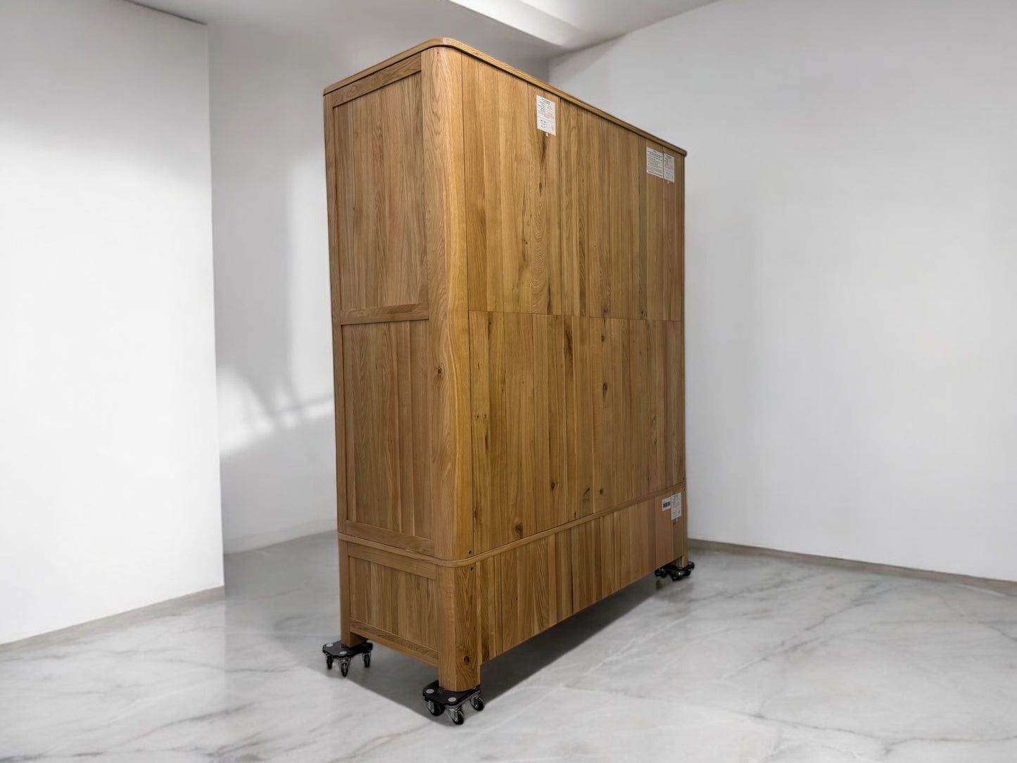 Oak Furnitureland Natural Solid Oak Triple Wardrobe Romsey Range RRP £1449