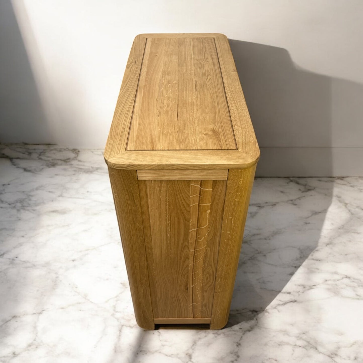 Natural Solid Oak 5 Drawer Chest of Drawers, Romsey Range From Oak Furnitureland