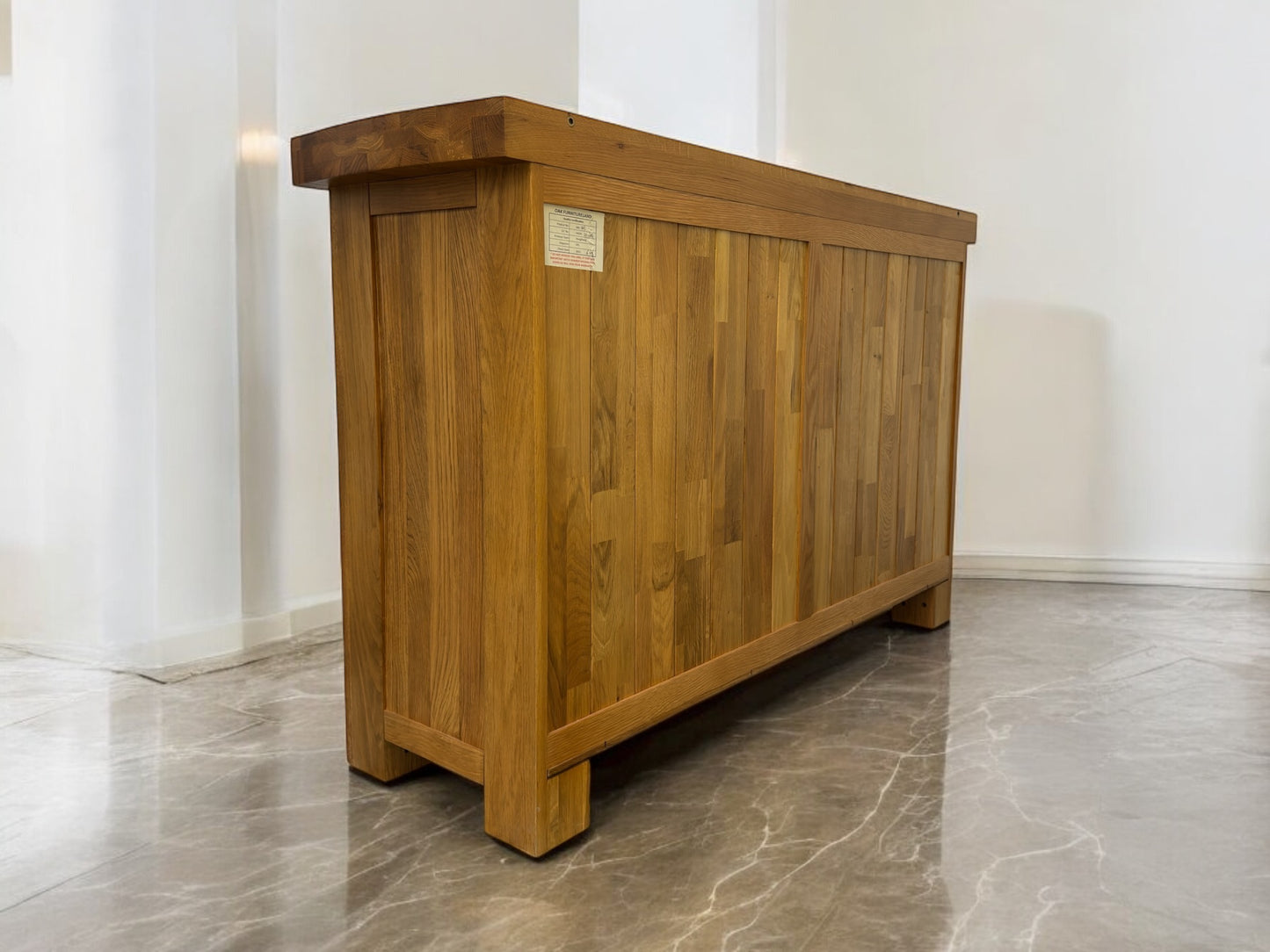 Oak Furnitureland Rustic Solid Oak Sideboard Hercules Range RRP £599