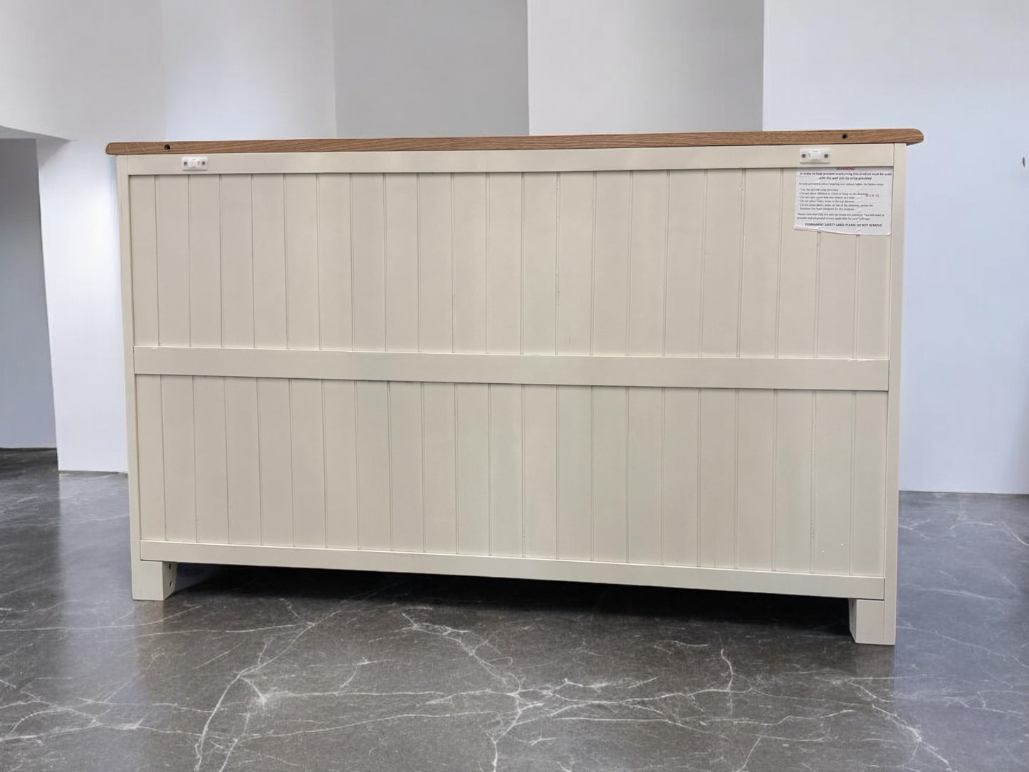 Solid Oak & White Painted Sideboard RRP £649 (No Veneer, MDF Or Chipboard Used)