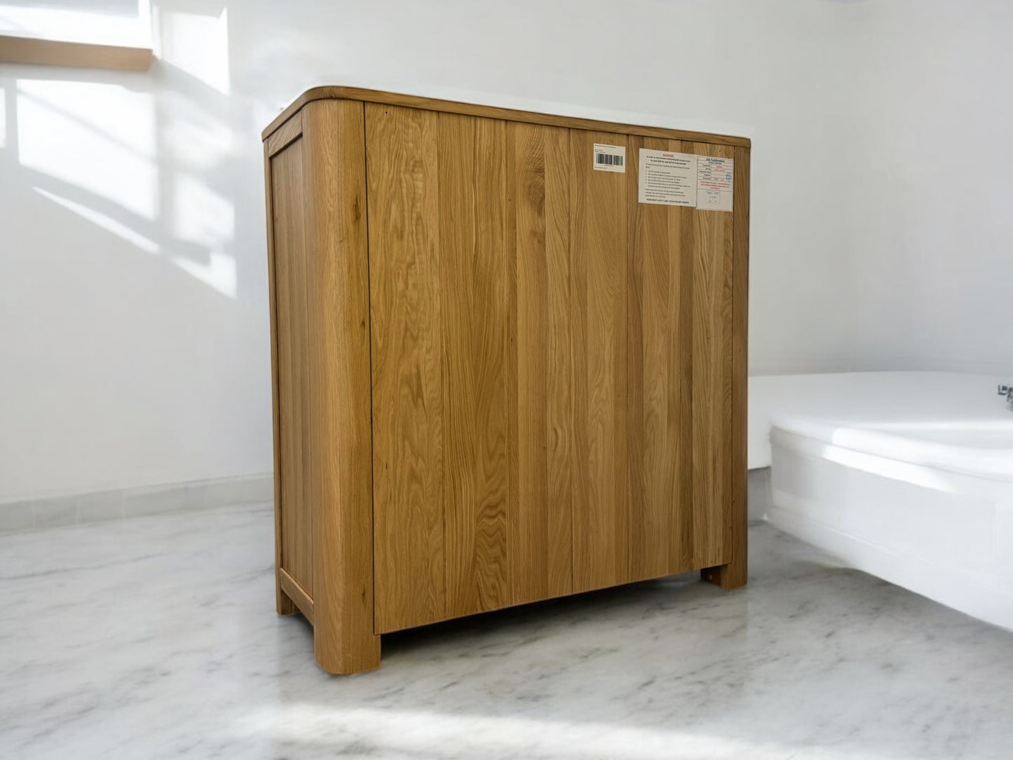 Solid Oak 5 Drawer Chest of Drawers, Romsey Range From Oak Furnitureland