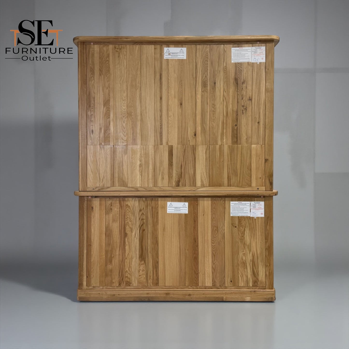 Natural Solid Oak Large Dresser, Brennan Range from Oak Furnitureland, RRP £1579