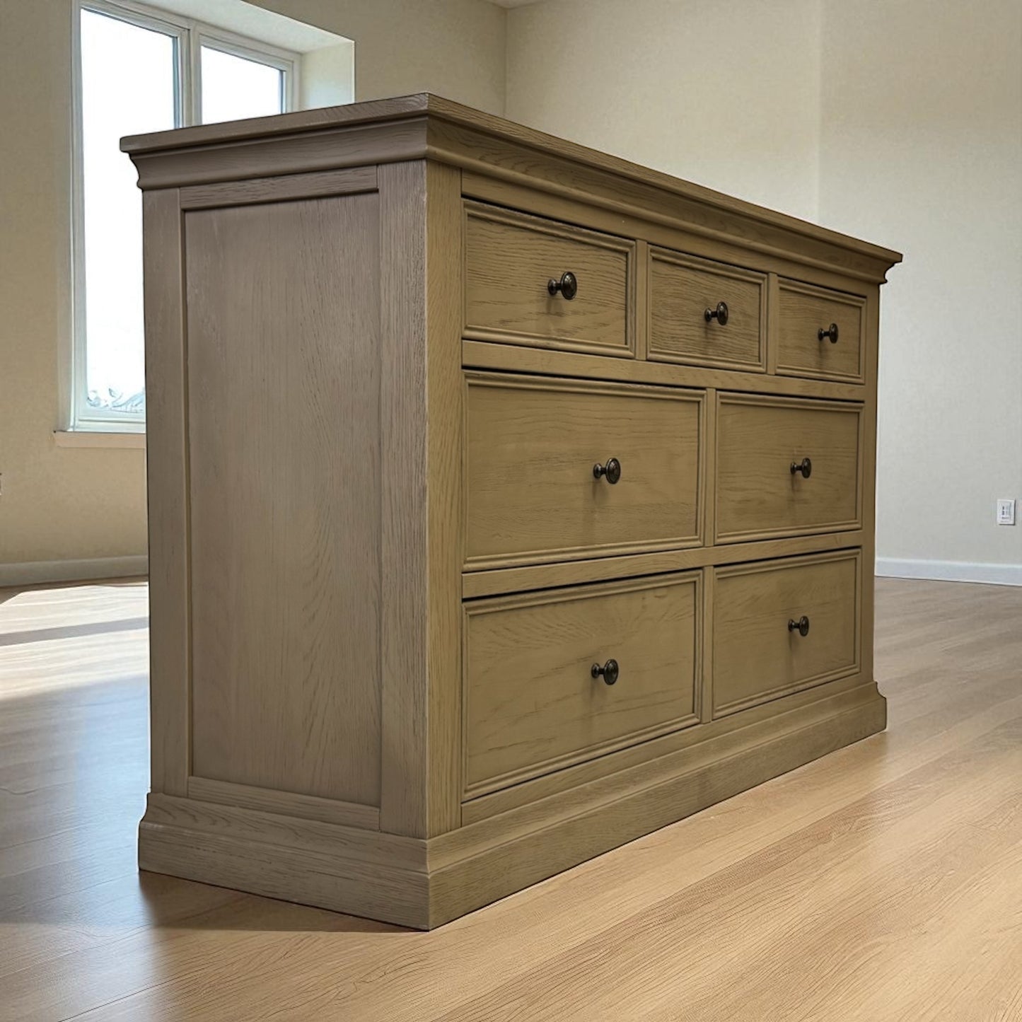 Weathered Oak 7 Drawer Chest, Burleigh Range From Oak Furnitureland RRP £759