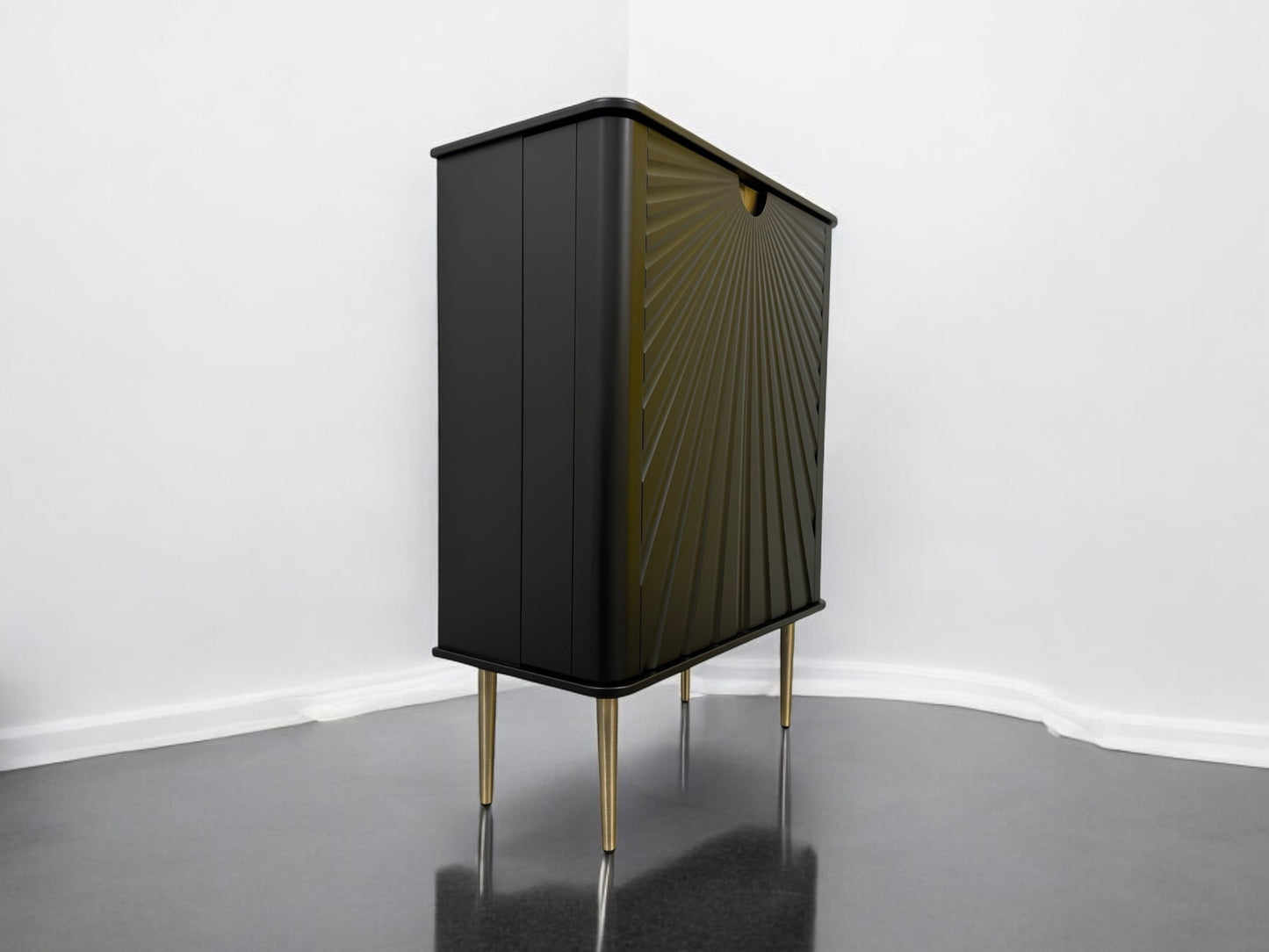 M&S Drinks Cabinet with a Vintage Inspired Starburst Design on the Front Door RRP £549