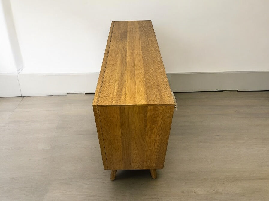 OAK FURNITURELAND BRUSHED & GLAZED SOLID OAK SIDEBOARD PARQUET RANGE RRP £649