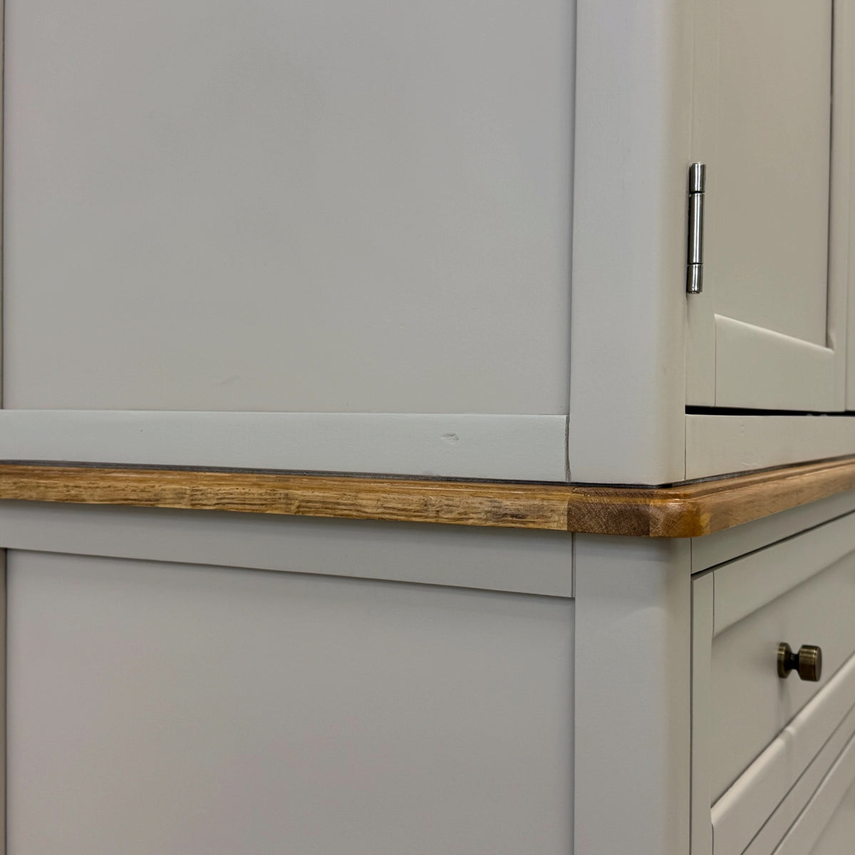 Natural Solid Oak & Painted Double Larder, Henley Range From Oak Furnitureland RRP £1679