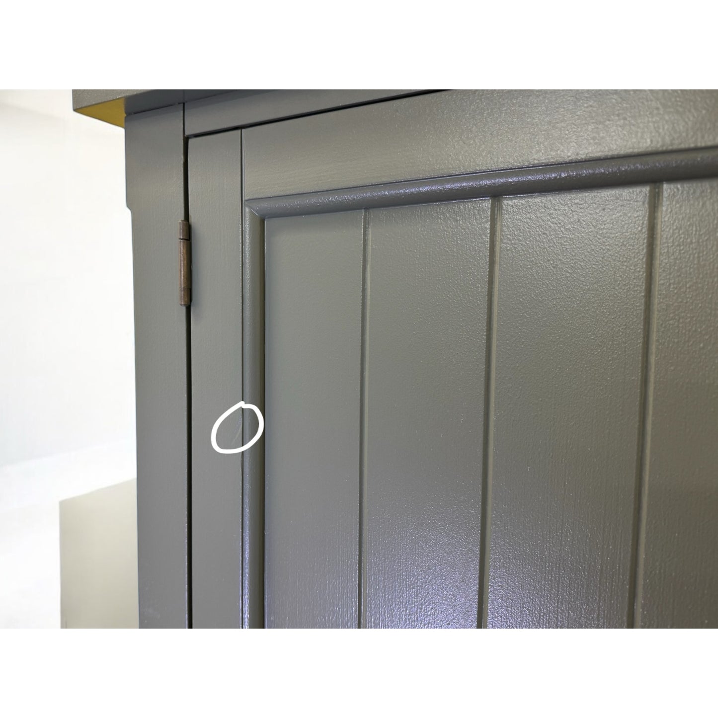 Solid Wood Modern Cuboard in Farmhouse Style, Olive Green RRP £995