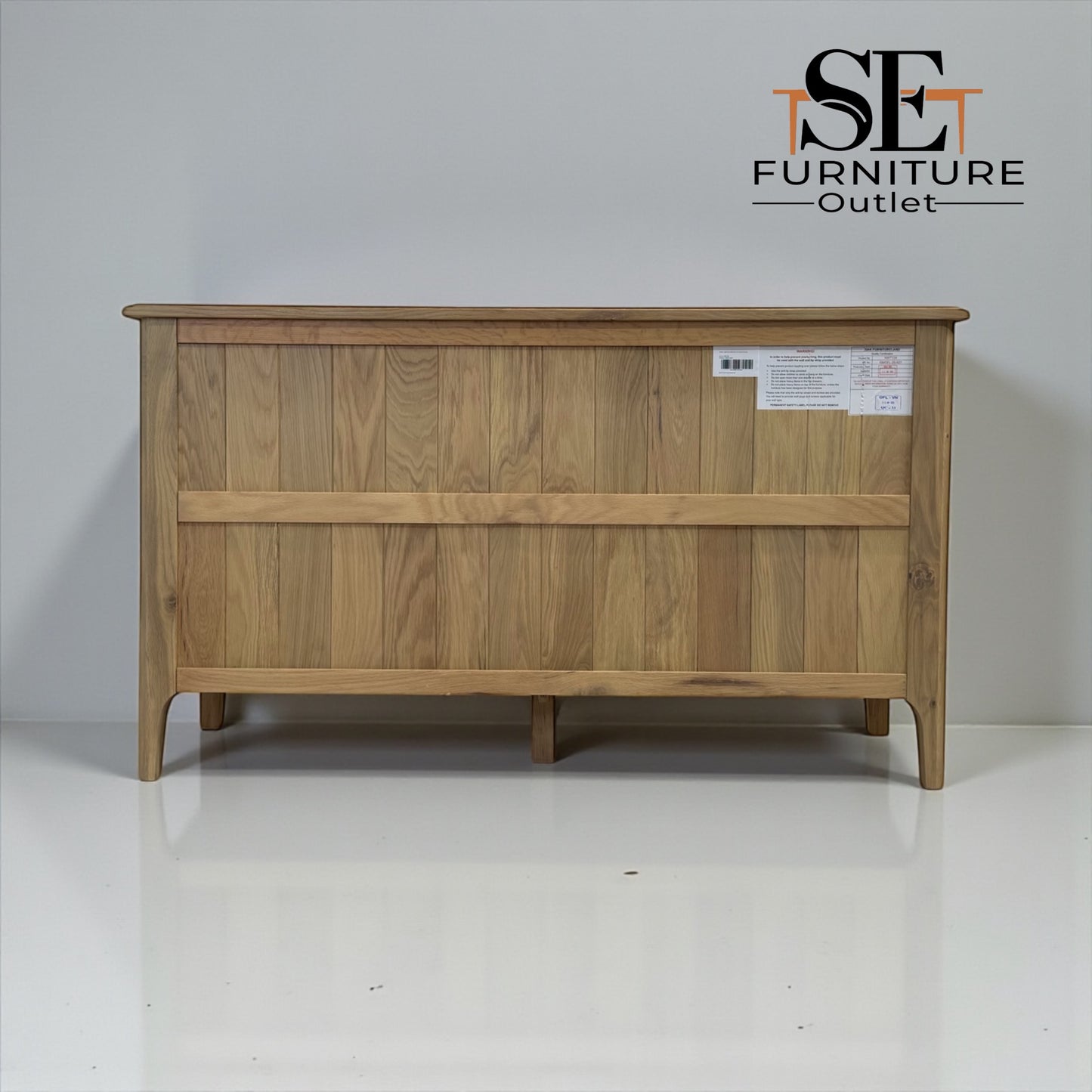 Light Natural Solid Oak 7 Drawer Chest, Newton Range From Oak Furnitureland RRP £679