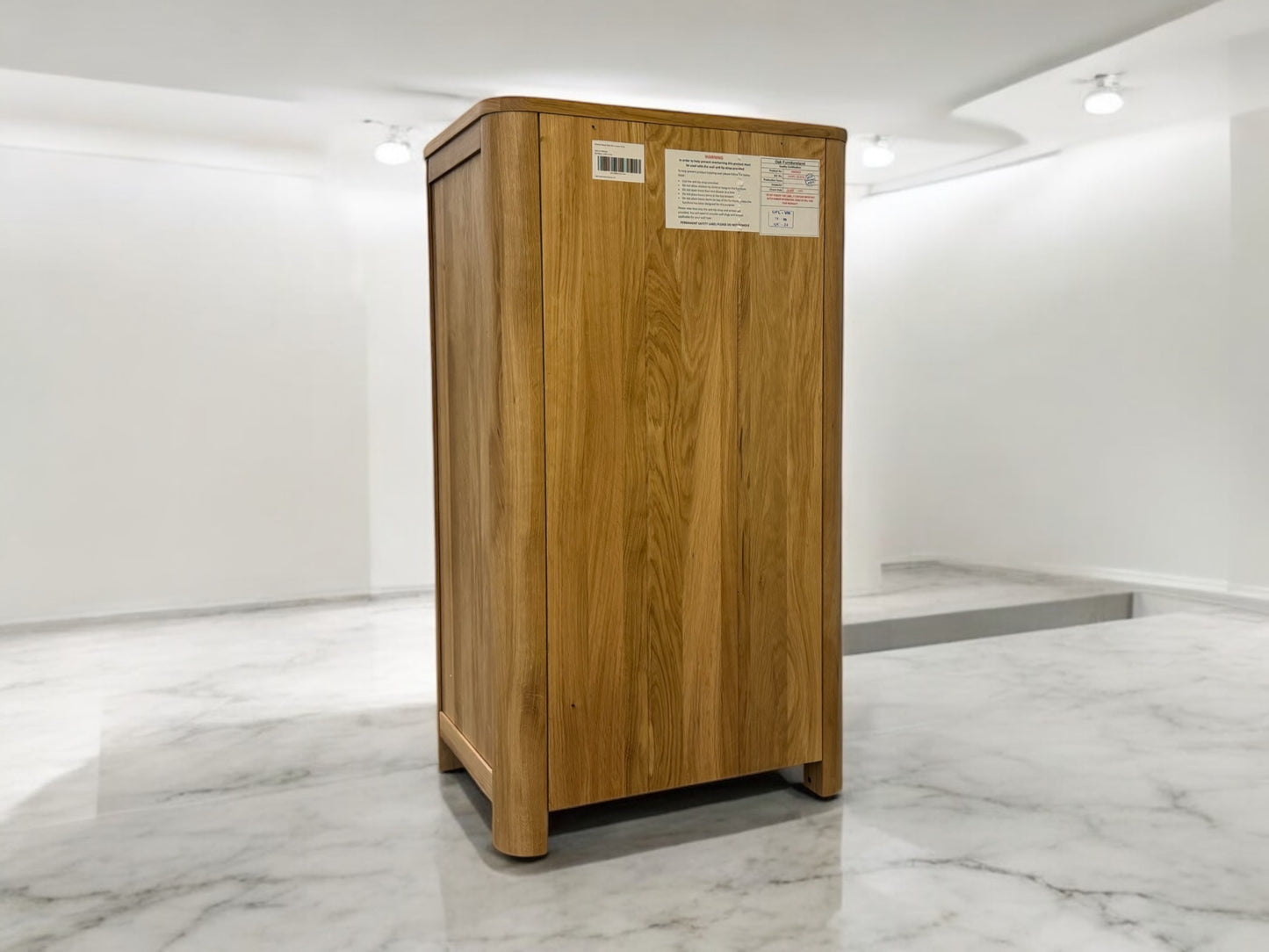 Natural Solid Oak Tallboy Romsey Range From Oak Furnitureland