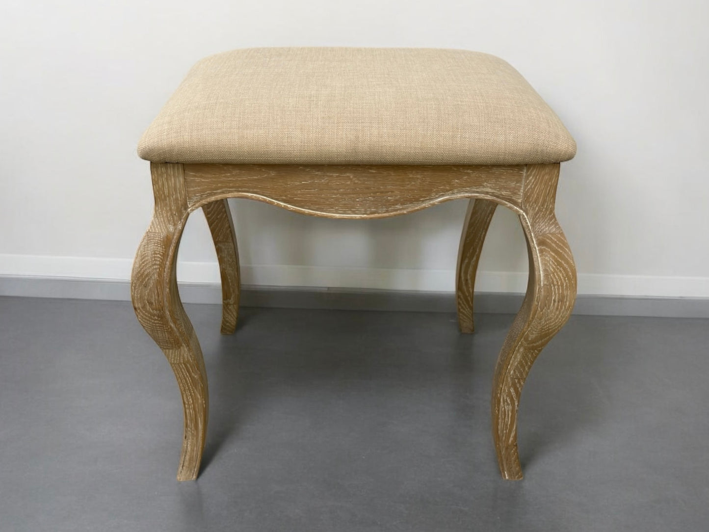 Gallery Direct Casablanca Dressing Table Stool in Limed Oak RRP £189
