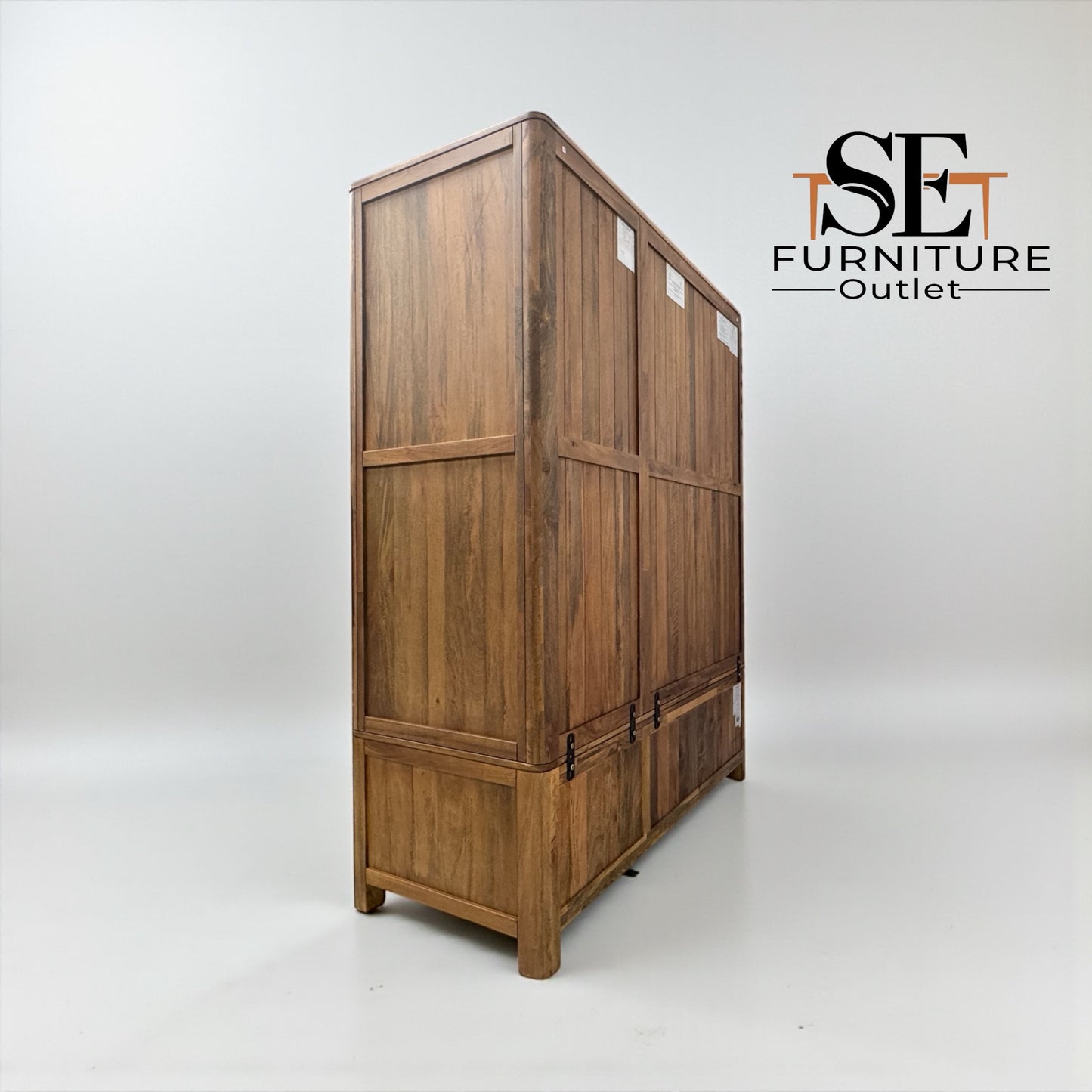 Natural Solid Mango Wood Triple Wardrobe Noah Range From Oak Furnitureland RRP £1699