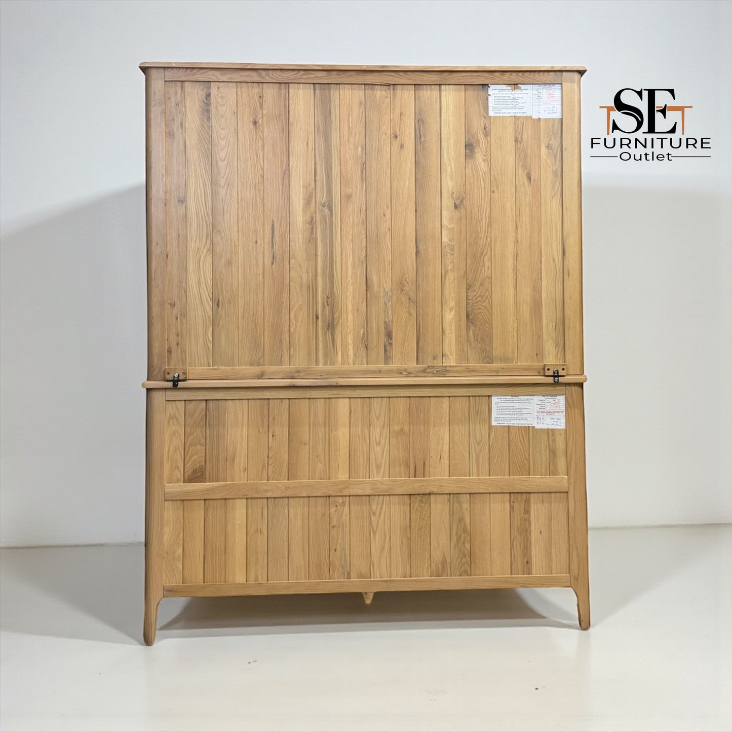 Light Natural Solid Oak Large Dresser Newton Range From Oak Furnitureland RRP £1449