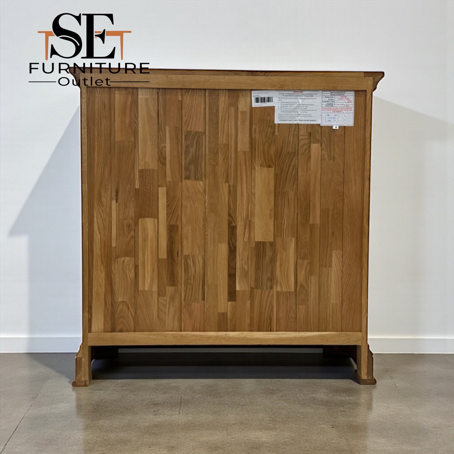 Natural Solid Oak 5 Drawer Chest, Canterbury Range From Oak Furnitureland RRP £599