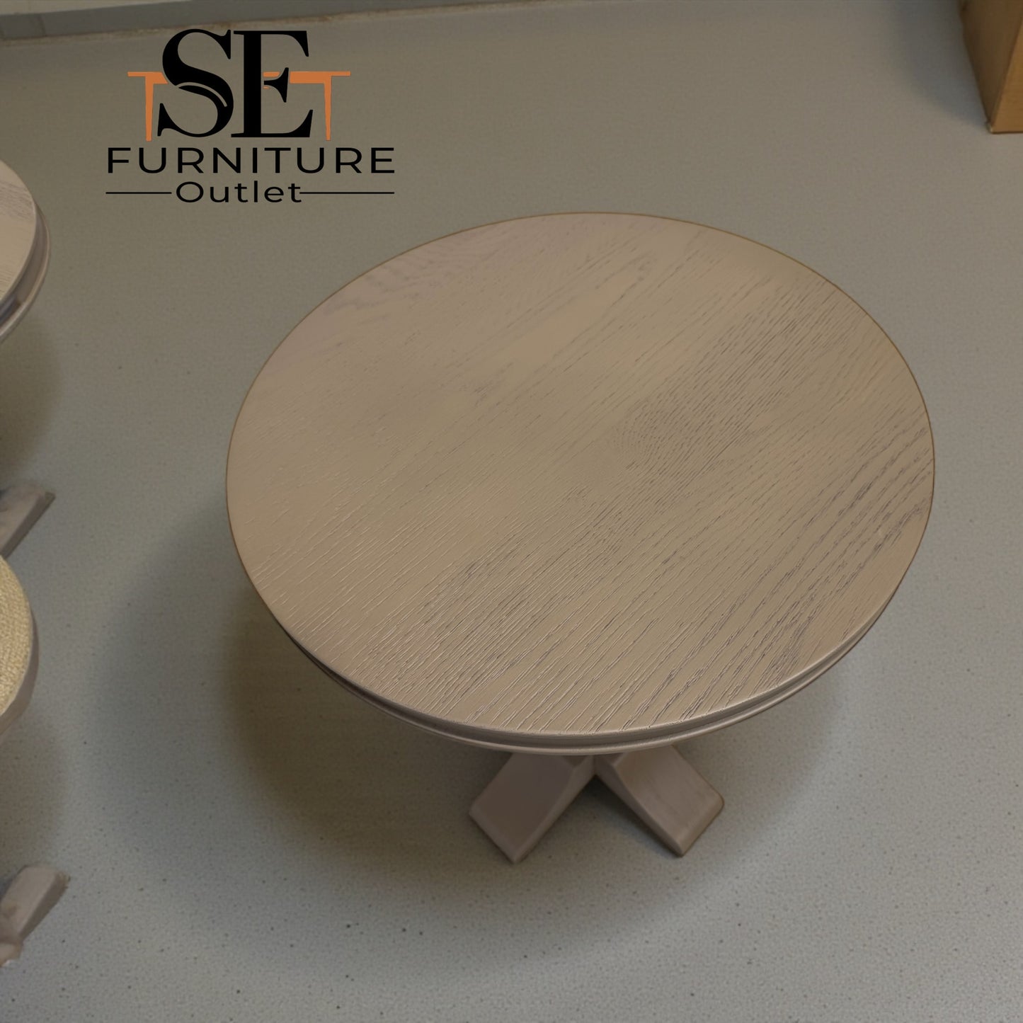 Weathered Oak Pedestal Side Table Burleigh Range From Oak Furnitureland