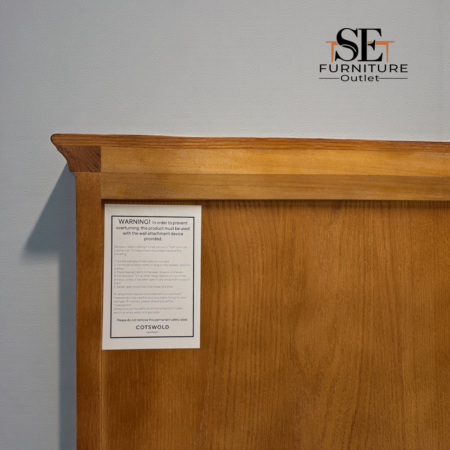 Dark Oak Low & Wide 6 Drawer Chest, Winchcombe Range RRP £1199