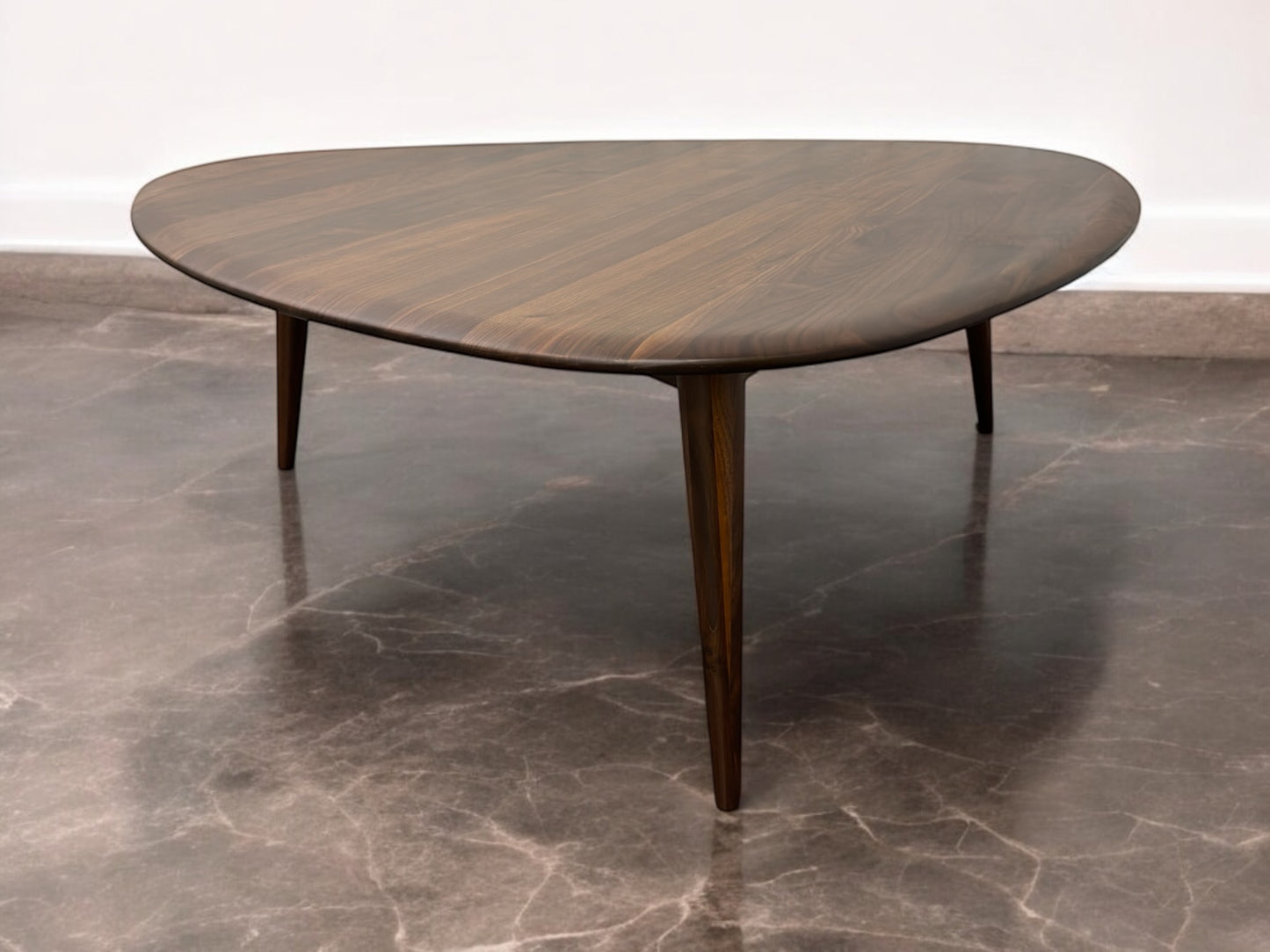 La Redoute Large Retro-Style Coffee Table in Solid Walnut RRP £599