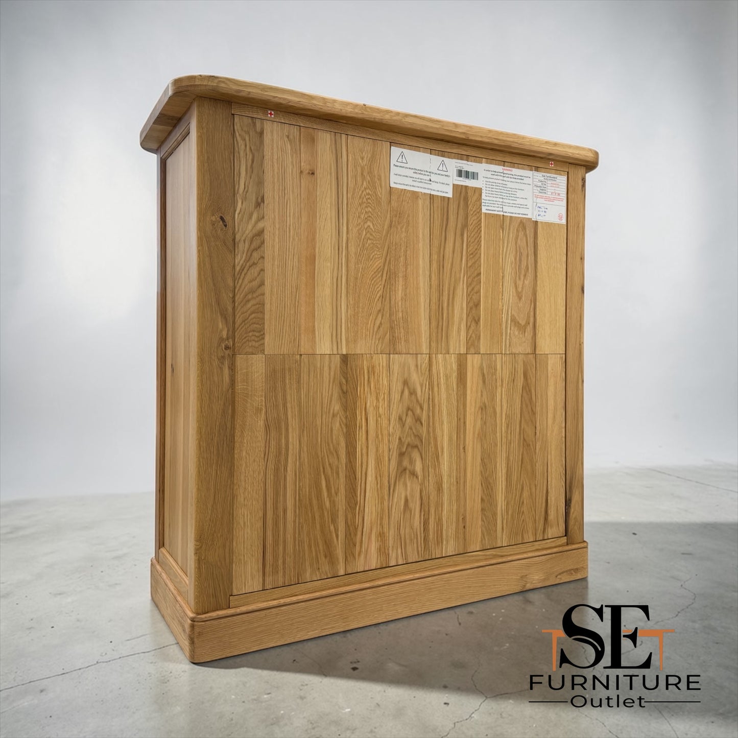 Natural Solid Oak 5 Drawer Chest, Brennan Range From Oak Furnitureland RRP £739