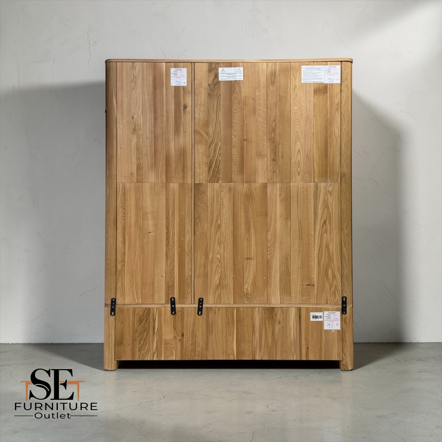 Natural Solid Oak Triple Wardrobe Romsey Range From Oak Furnitureland RRP £1599