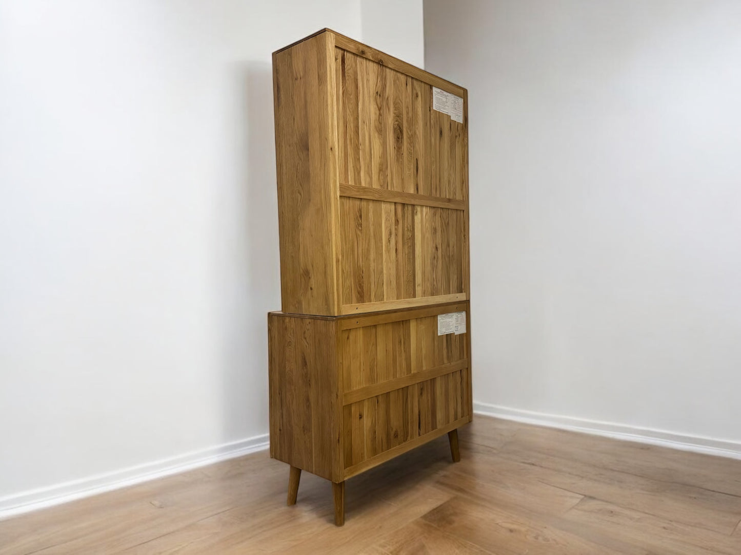 Oak Furnitureland Brushed & Glazed Solid Oak Dresser Parquet Range RRP £1099