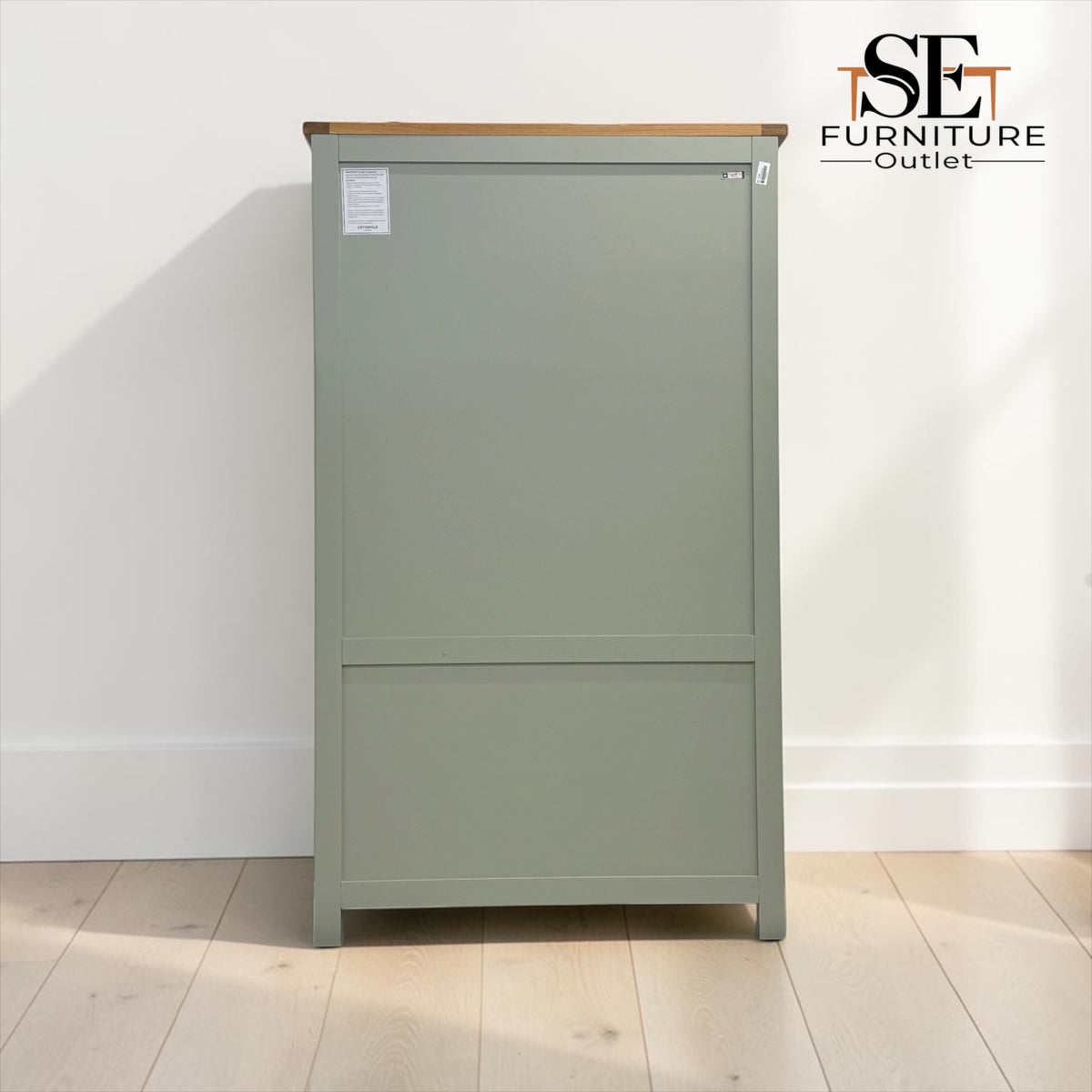 Oak & Sage Green Painted Double Larder Sussex Sage Green Range RRP £1269