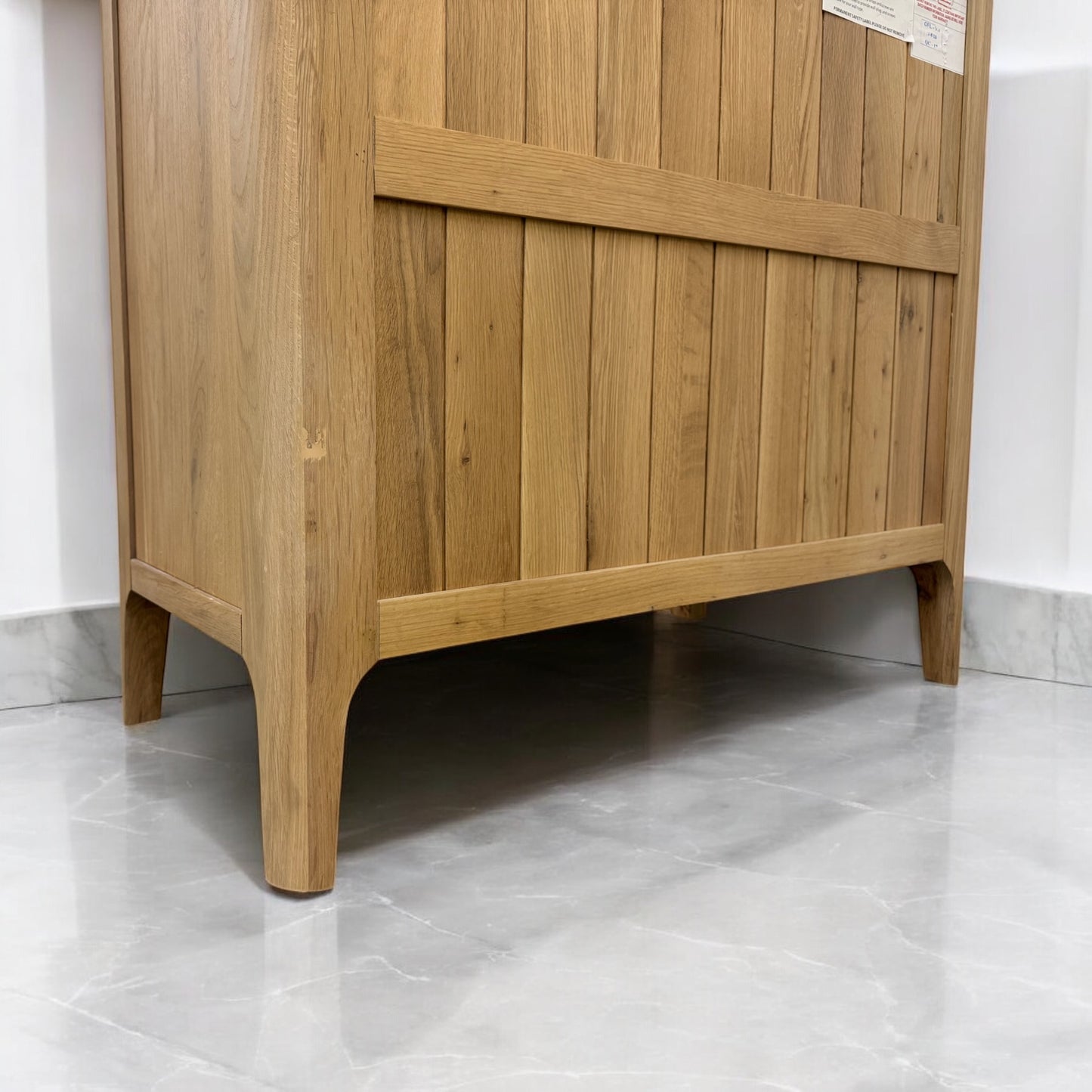 Light Natural Solid Oak Small Sideboard Newton Range From Oak Furnitureland RRP £549