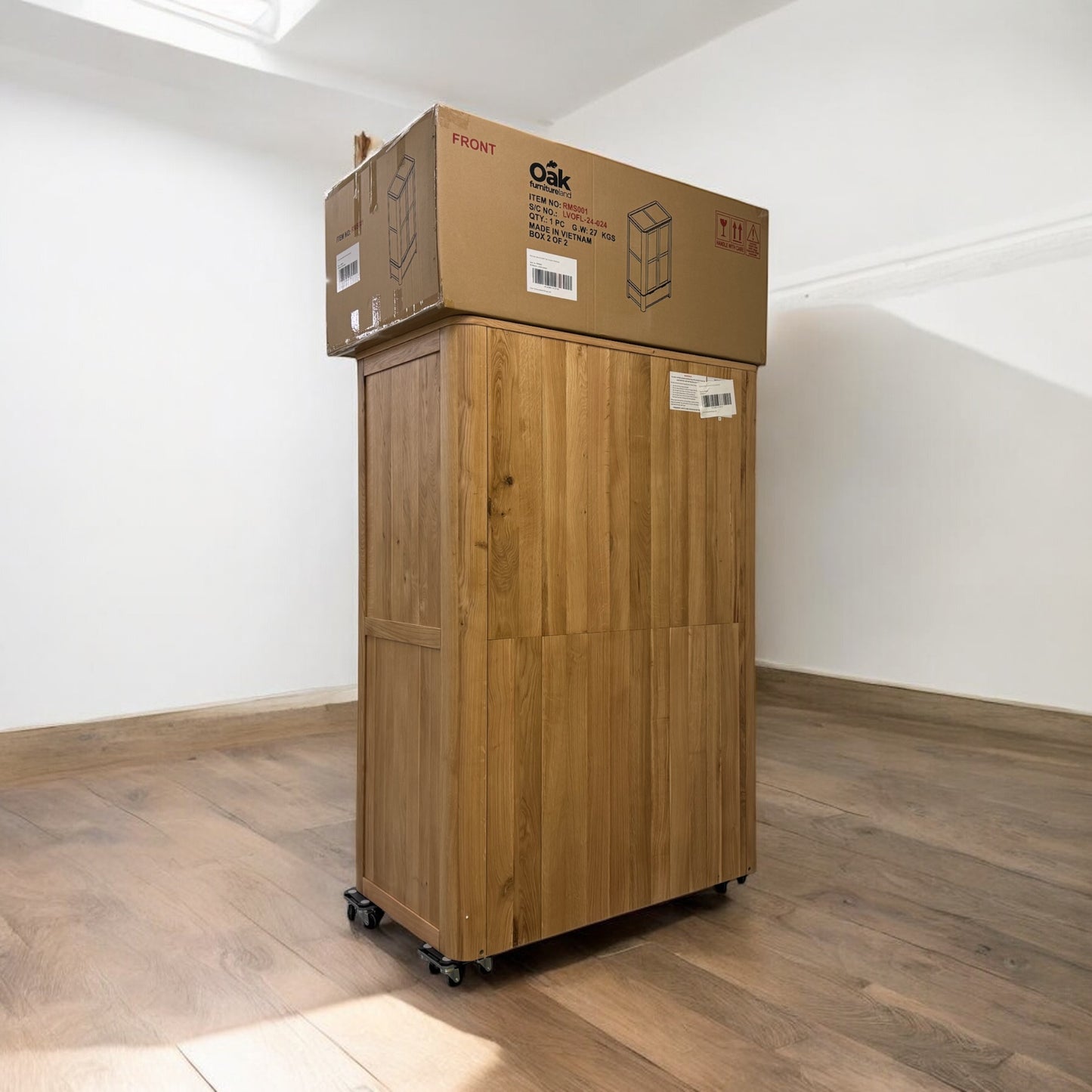 Natural Solid Oak Double Wardrobe Romsey Range From Oak Furnitureland RRP £939 (3)